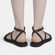 Women's Black Comfortable Summer Sandals