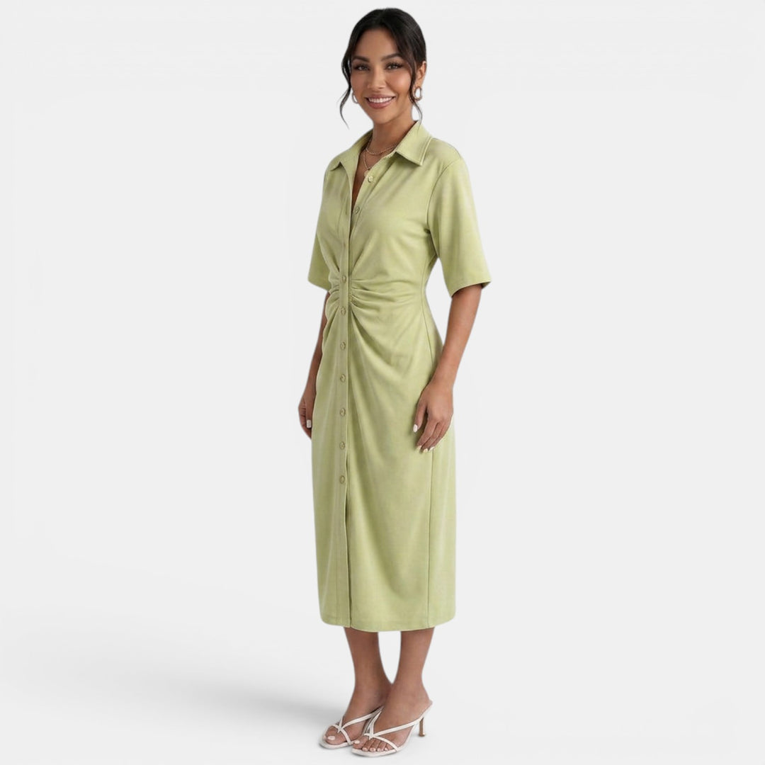 Vestido Midi Camisero Elegante