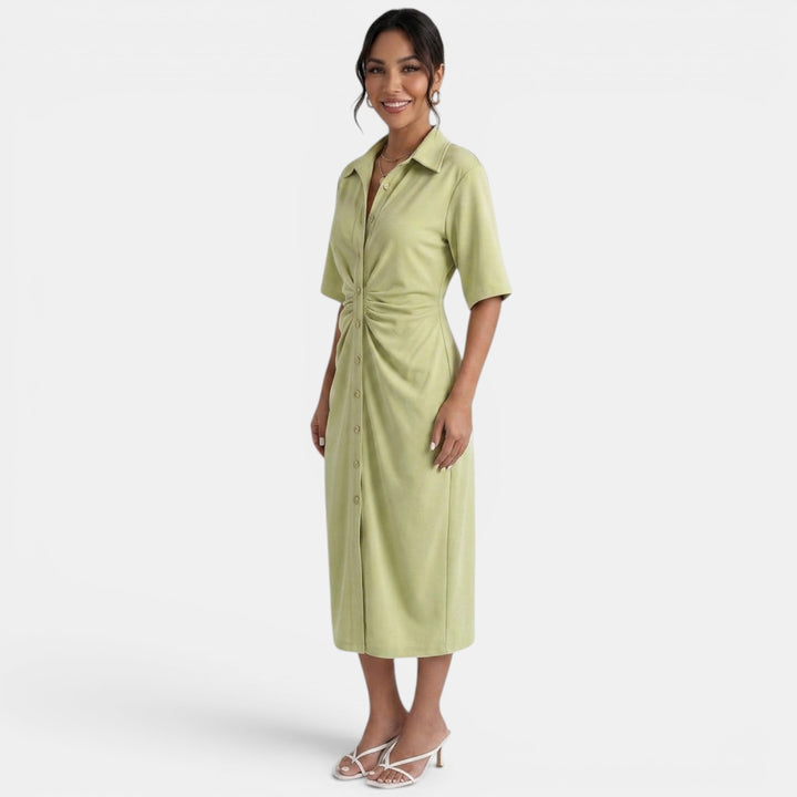 Vestido Midi Camisero Elegante