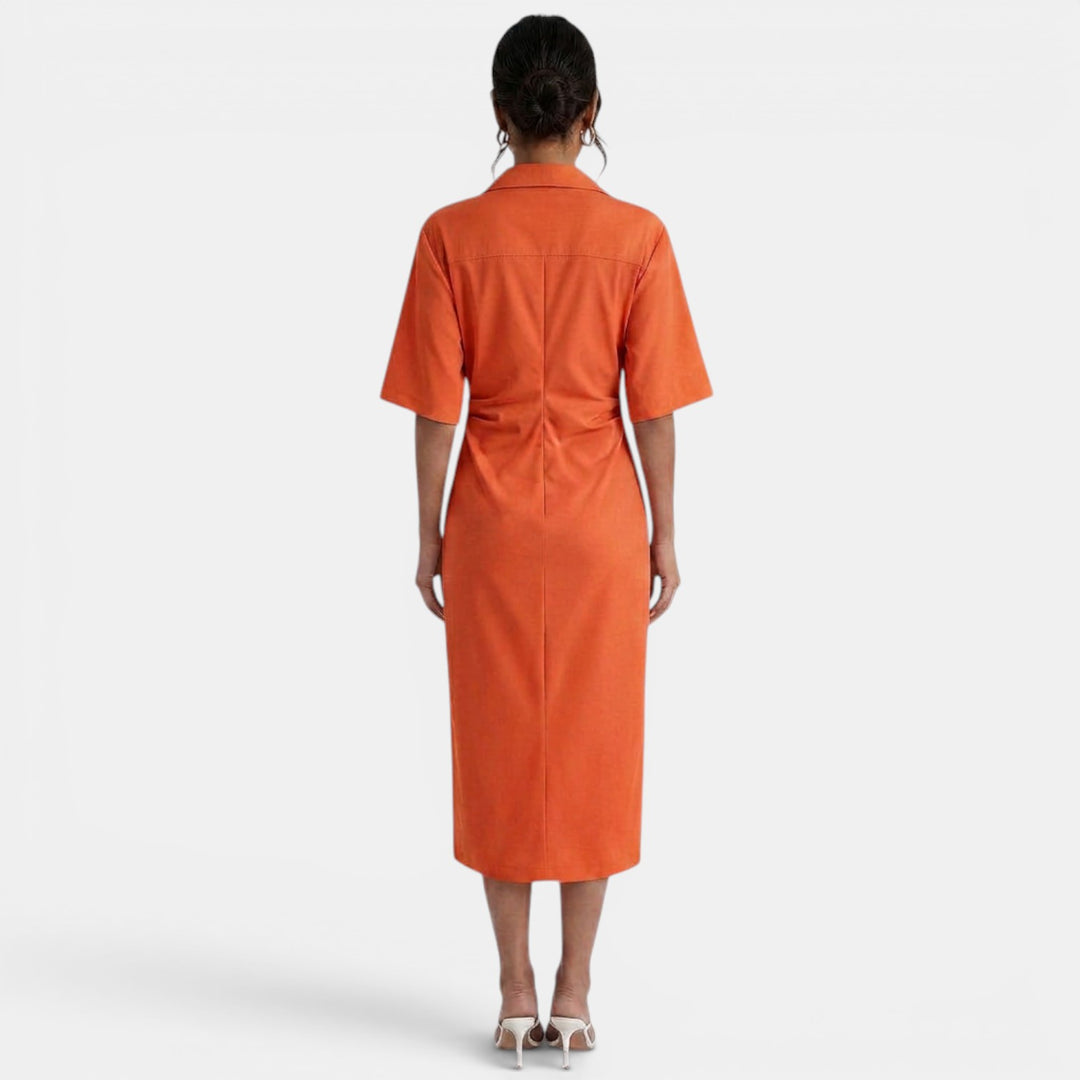 Vestido Midi Camisero Elegante