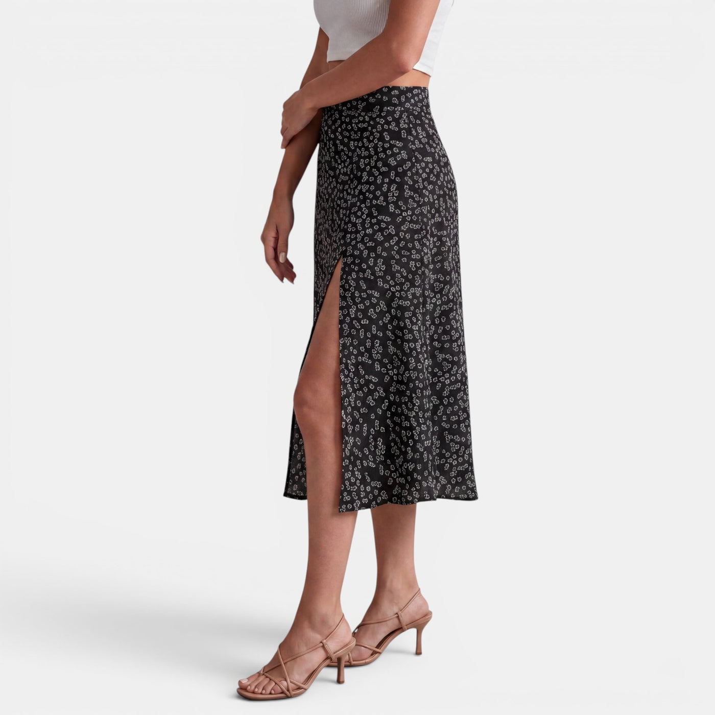 Women's Fitted Floral Skirt