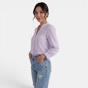 Blusa Mujer Color Sólido Elegante