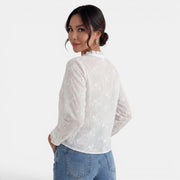 Blusa Mujer Color Sólido Elegante