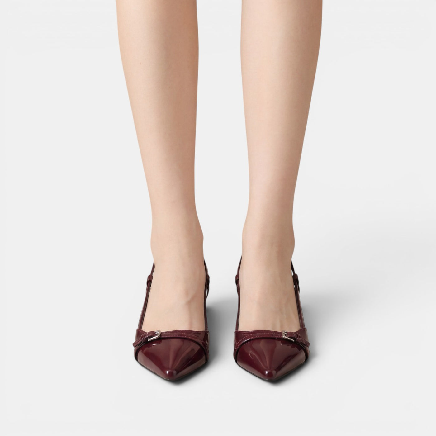 Women's Red Mid-Heel Sandals