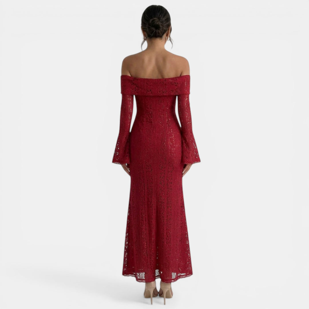 Vestido Maxi Encaje Mujer