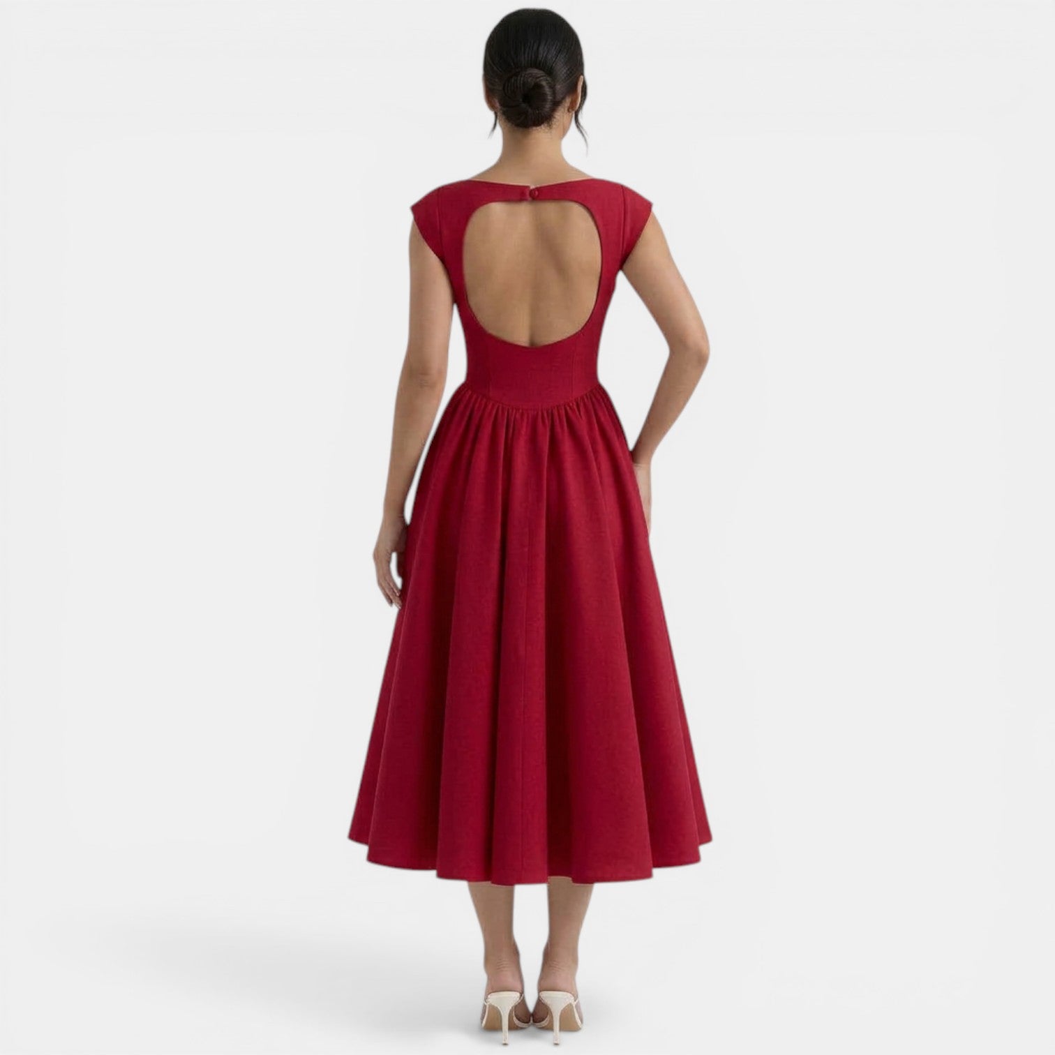 Vestido Midi Mujer Elegante