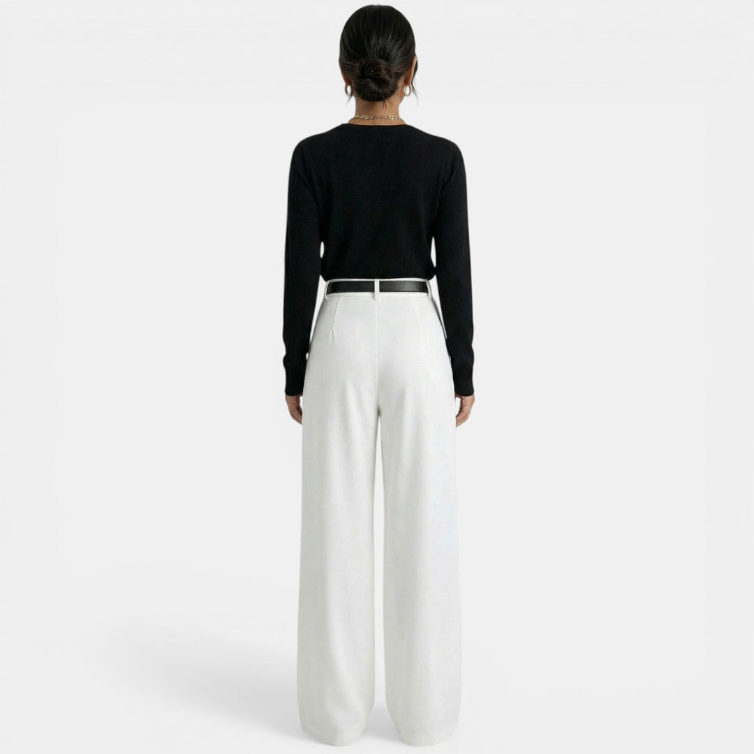 Pantalón Mujer Cintura Alta Elegante