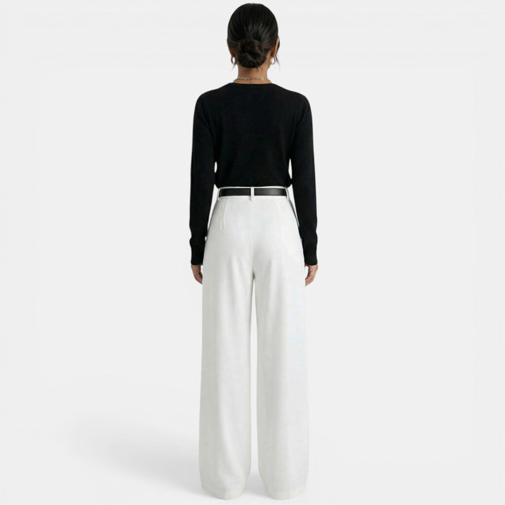 Pantalón Mujer Cintura Alta Elegante