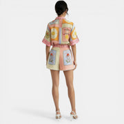 Women's Pink Linen Set