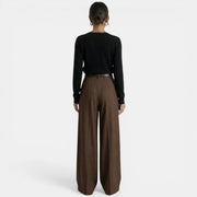 Women's Elegant High-Waisted Trousers
