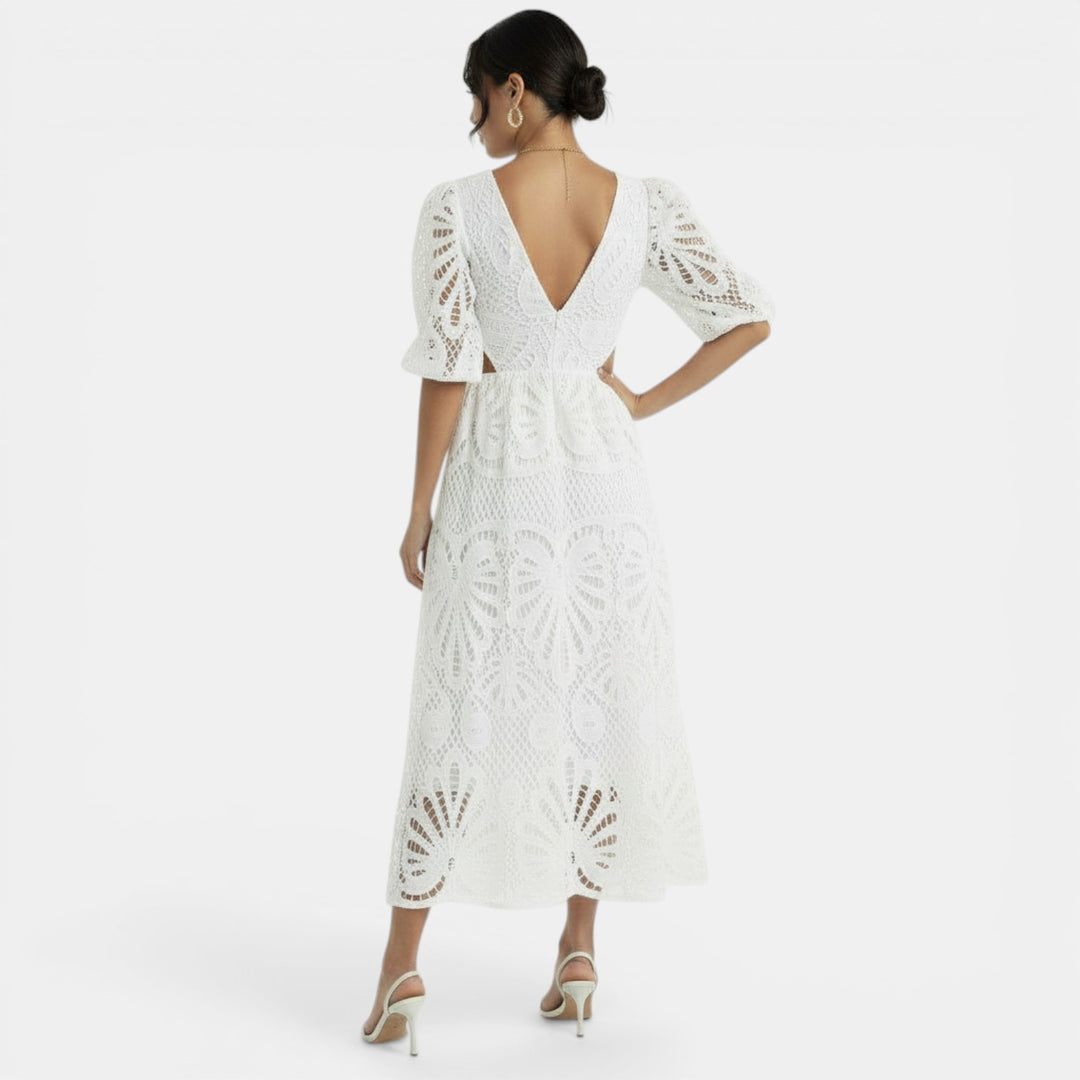 Vestido Encaje Elegante Mujer