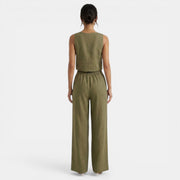 Conjunto Verano Mujer sin Mangas y Pantalón Holgado