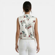 Women's Summer V-Neck Printed Top