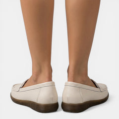 Women's Orthopedic Loafers - Perforated Slip-On, Soft Sole