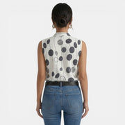 Women's Summer V-Neck Printed Top