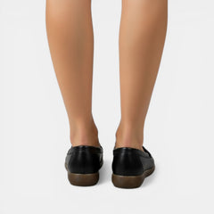 Women's Orthopedic Loafers - Perforated Slip-On, Soft Sole
