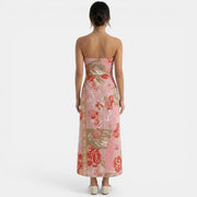 Women's Pink Linen Dress