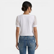 Women's Summer V-Neck Polka Dot Top