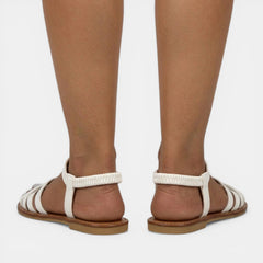 Women's Flat Sandals - Cross Strap Summer Sandals
