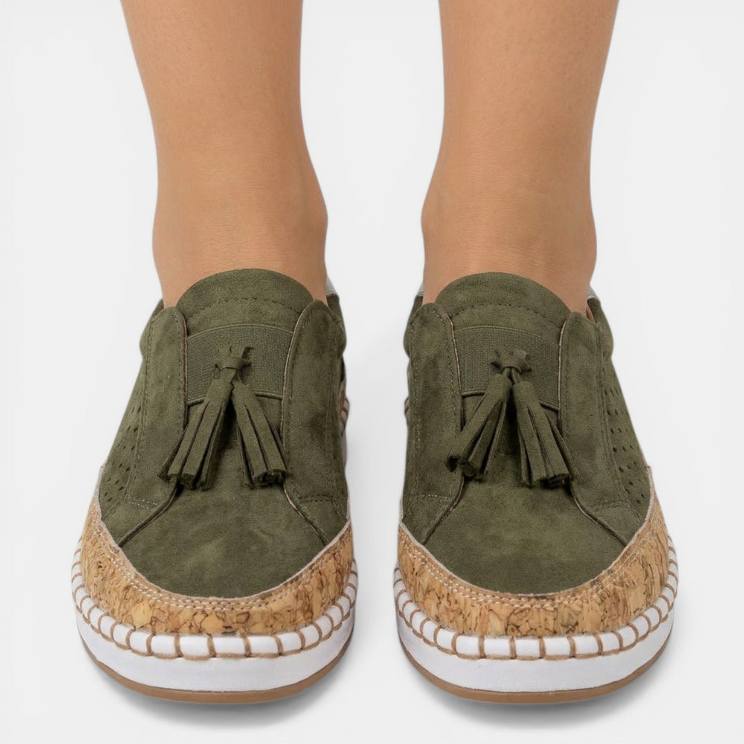 Mocasines Mujer Ortopédicos Flecos