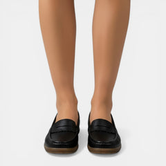 Women's Orthopedic Loafers - Perforated Slip-On, Soft Sole