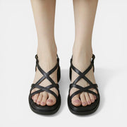 Women's Flat Crossover Sandals