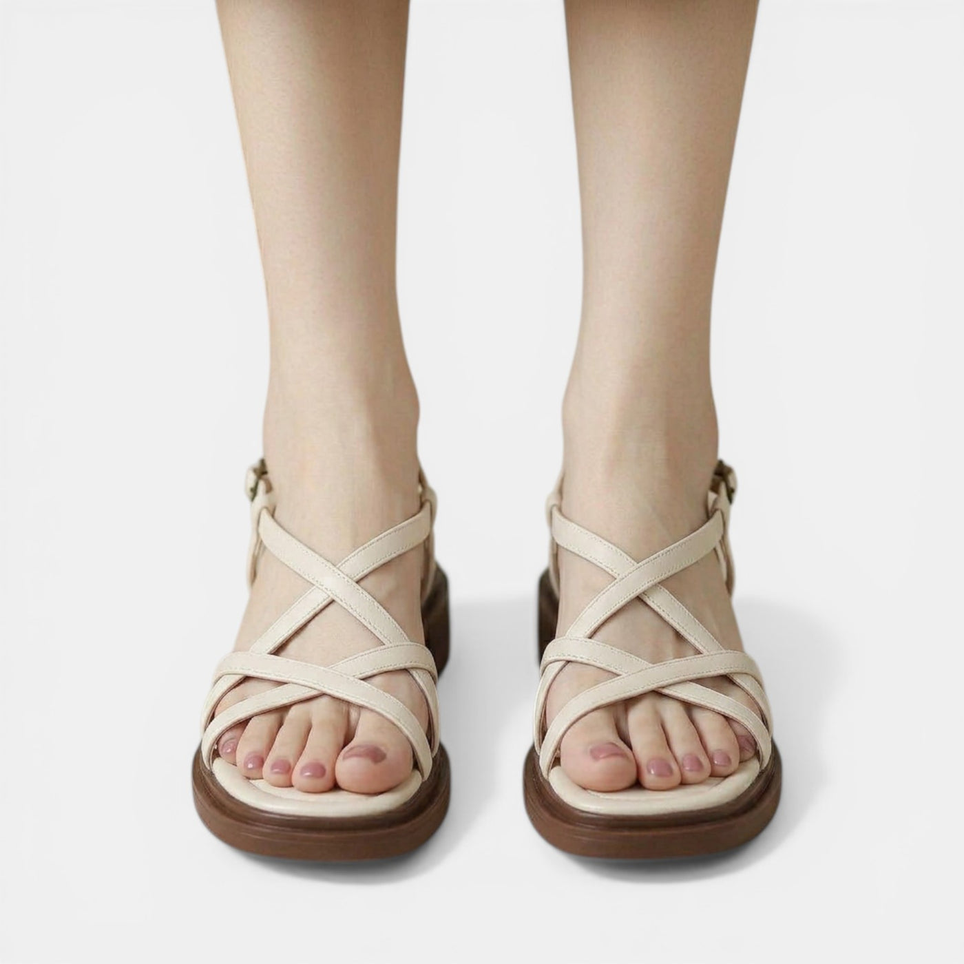 Women's Flat Crossover Sandals