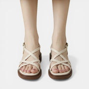 Women's Flat Crossover Sandals