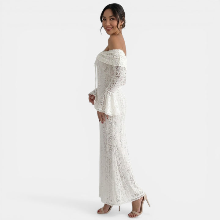 Vestido Maxi Encaje Mujer