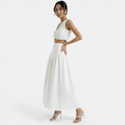 Conjunto Top y Falda Blanca