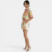Women's Pink Linen Set