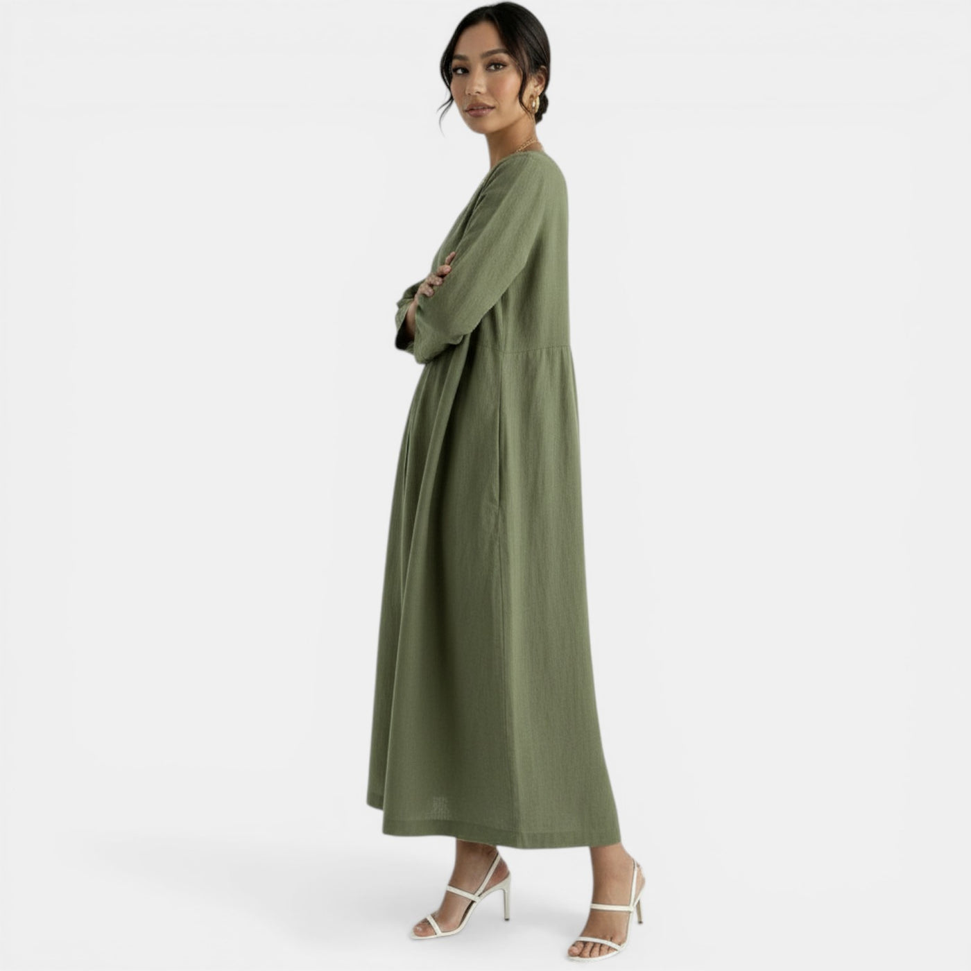 Women's Summer Linen Maxi Dress