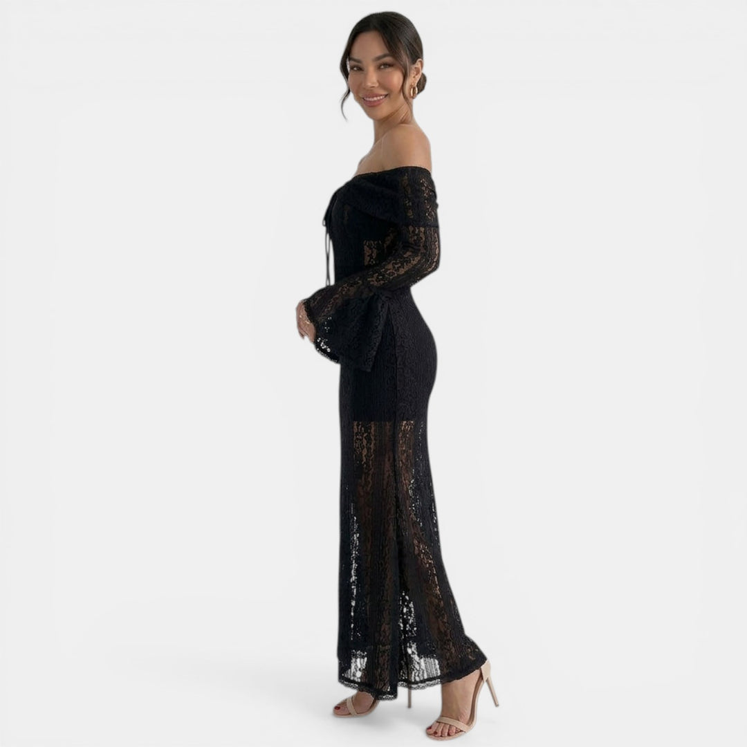 Vestido Maxi Encaje Mujer