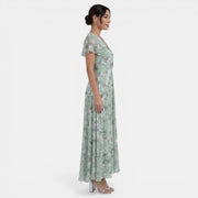 Vestido Mujer Floral Verano con Volantes