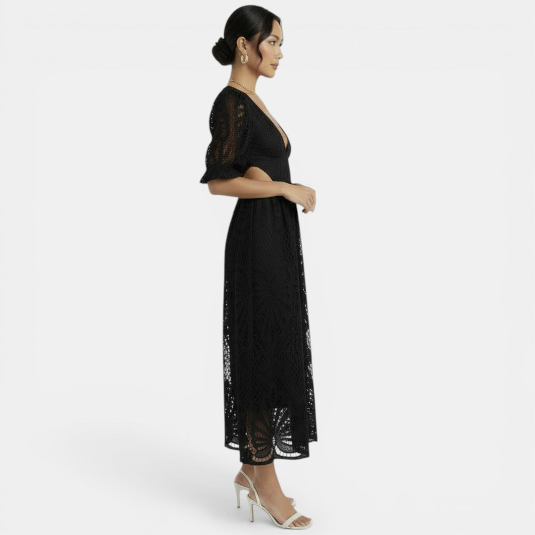Vestido Encaje Elegante Mujer