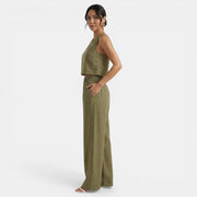 Conjunto Verano Mujer sin Mangas y Pantalón Holgado