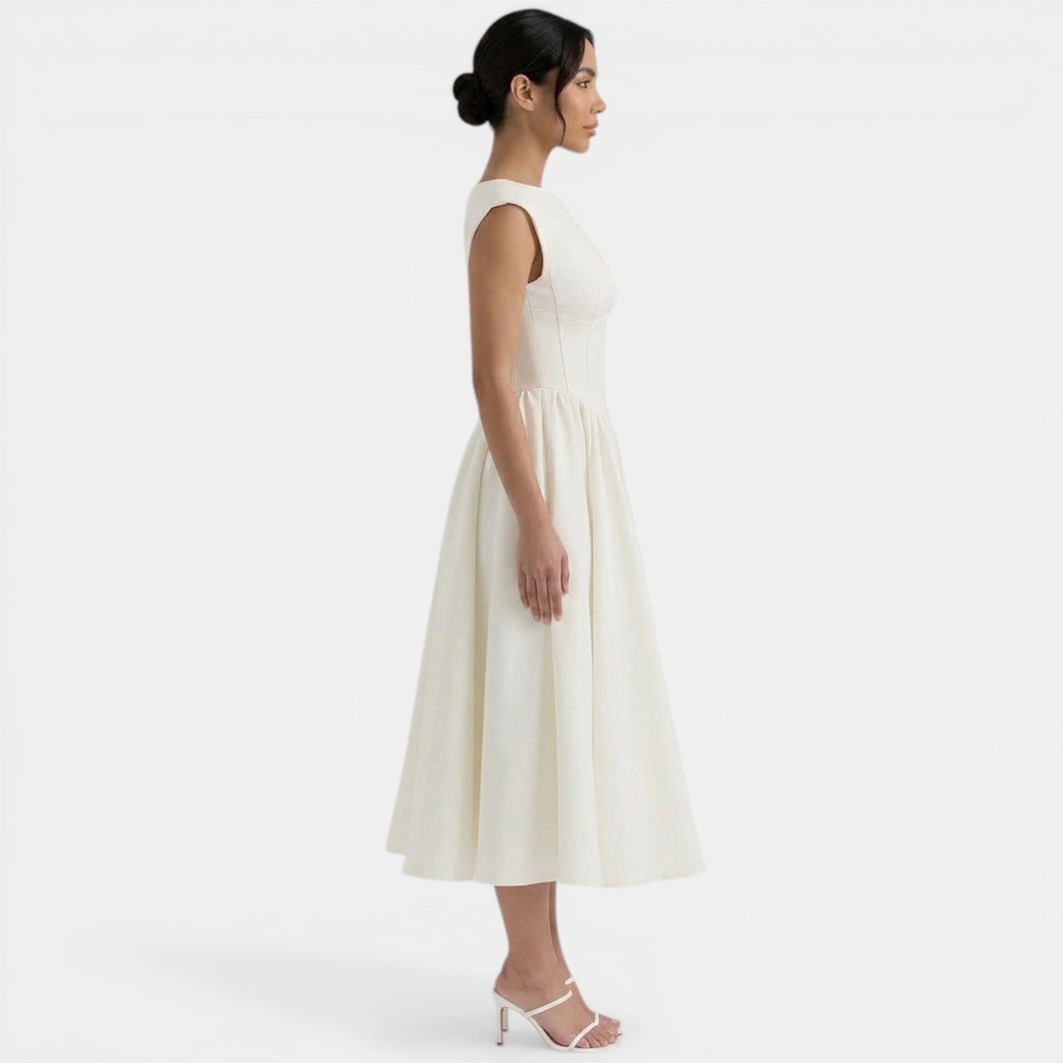 Vestido Midi Mujer Elegante