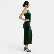 Elegant Dress Pleats and Slit