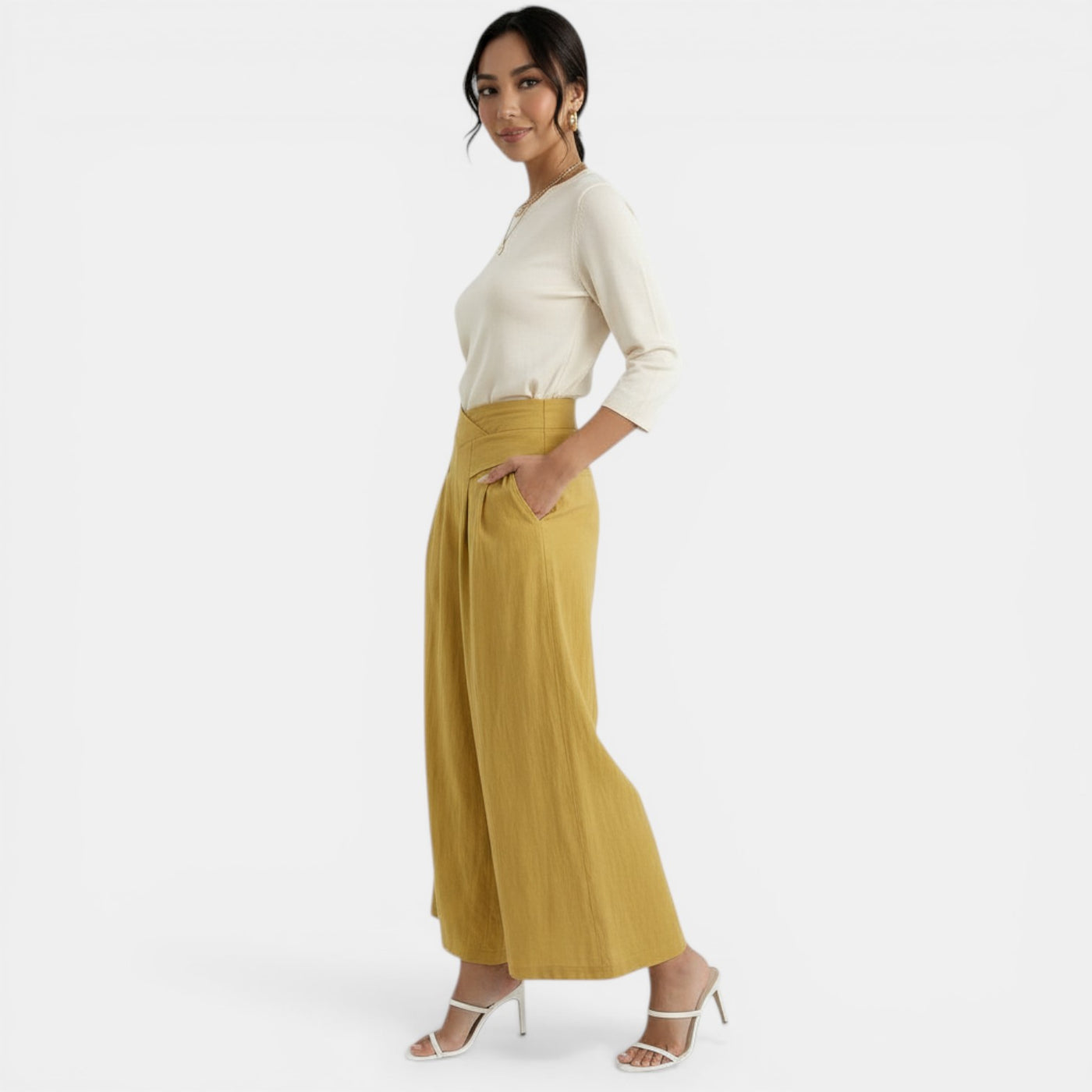 Women's Elegant Linen Trousers
