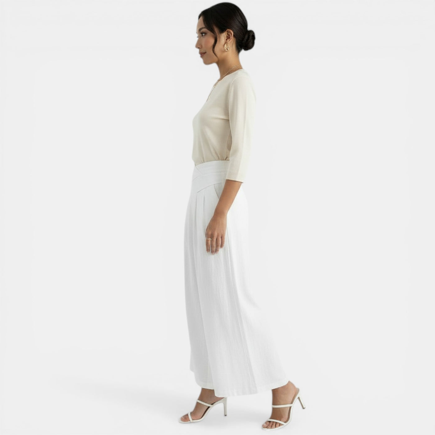 Women's Elegant Linen Trousers