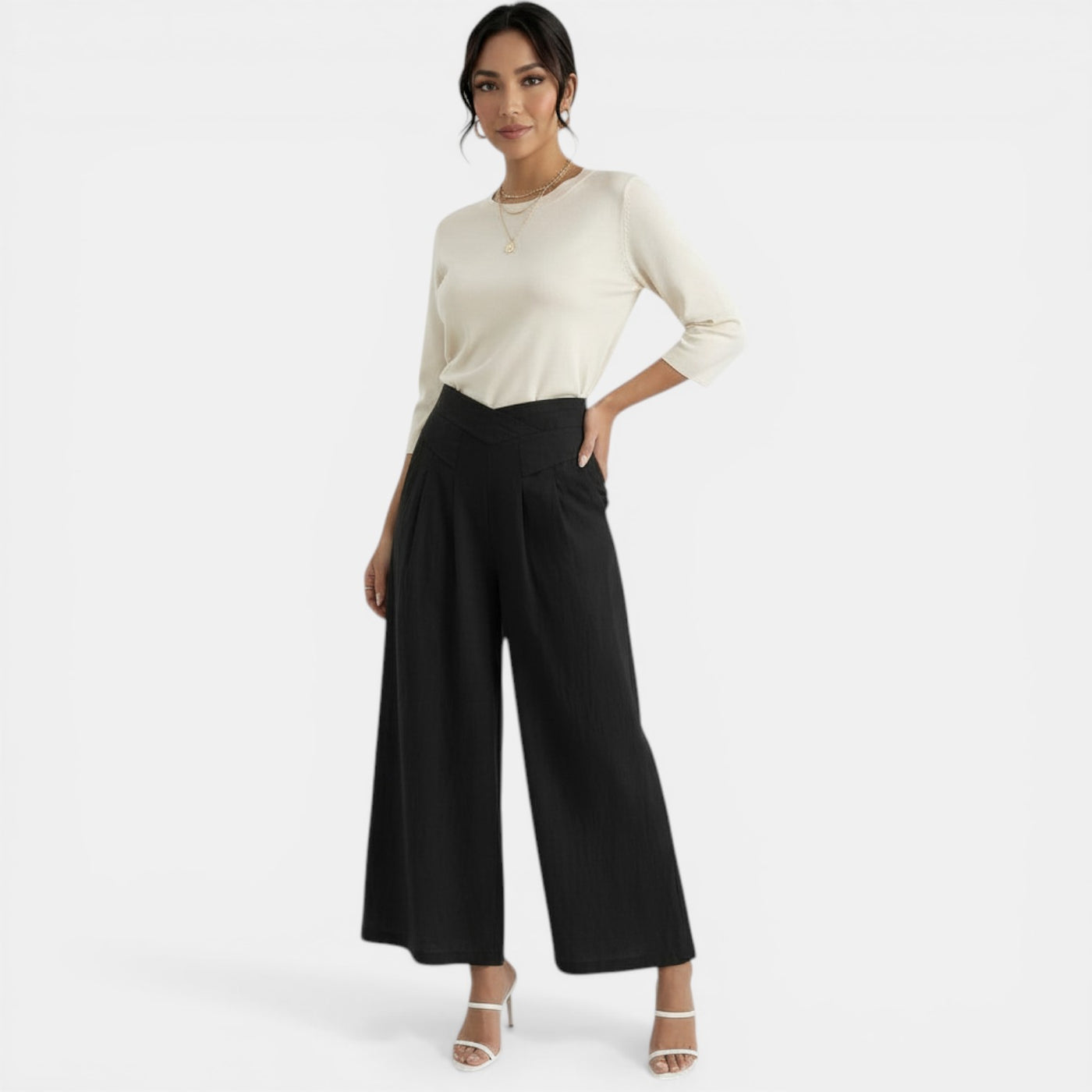 Women's Elegant Linen Trousers