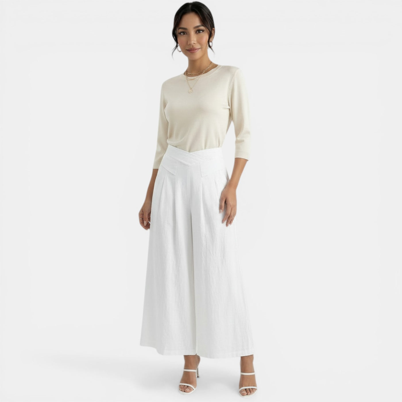 Women's Elegant Linen Trousers
