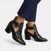 Women's High-Heel Leather Sandals