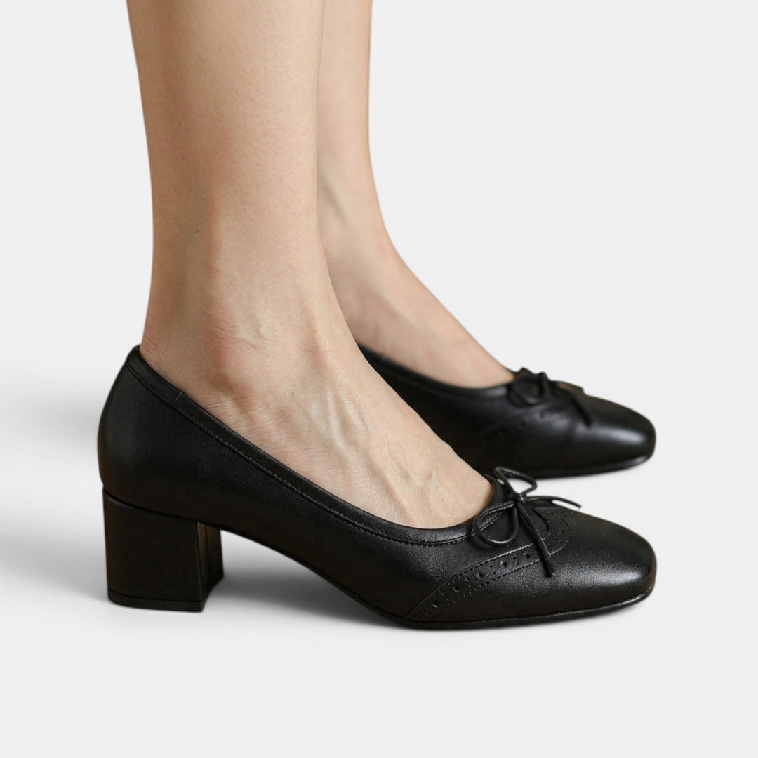 Sandalias Mujer Piel Tacón Medio
