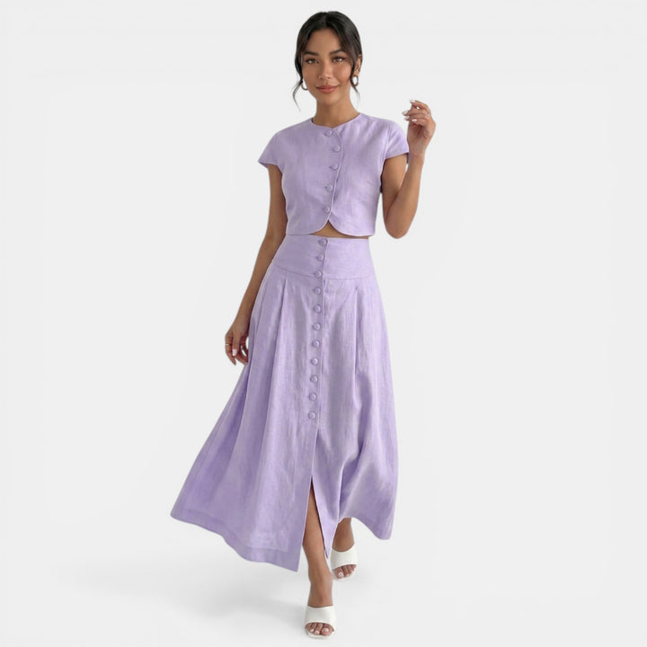 Vestido Maxi Elegante Dos Piezas