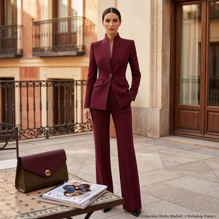 Conjunto de Traje Elegante para Mujer | Chaqueta y Pantalón Profesional