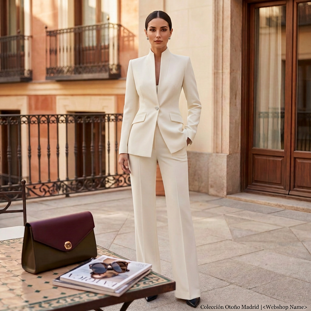 Conjunto de Traje Elegante para Mujer | Chaqueta y Pantalón Profesional