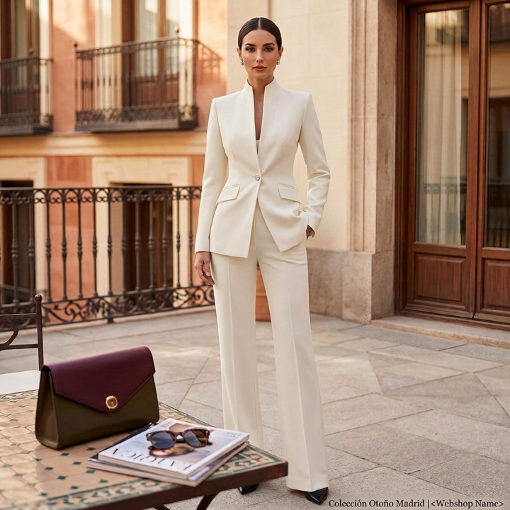 Conjunto de Traje Elegante para Mujer | Chaqueta y Pantalón Profesional