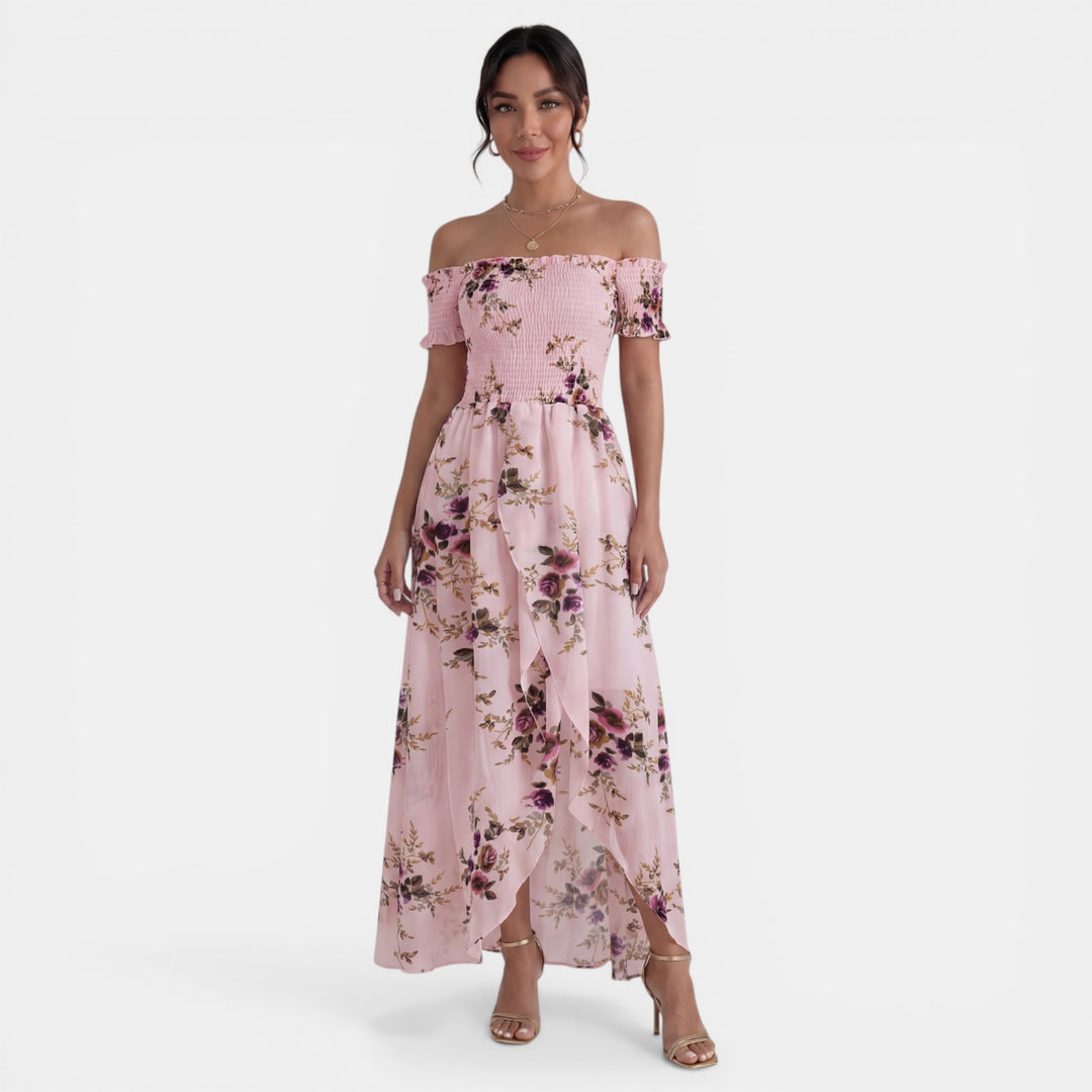 Vestido Maxi Boho Floral Mujer