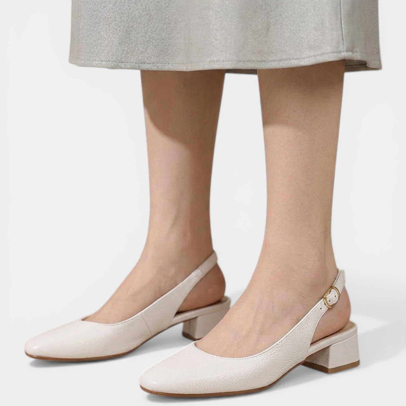 Zapatos Mujer Cuero Talón Abierto